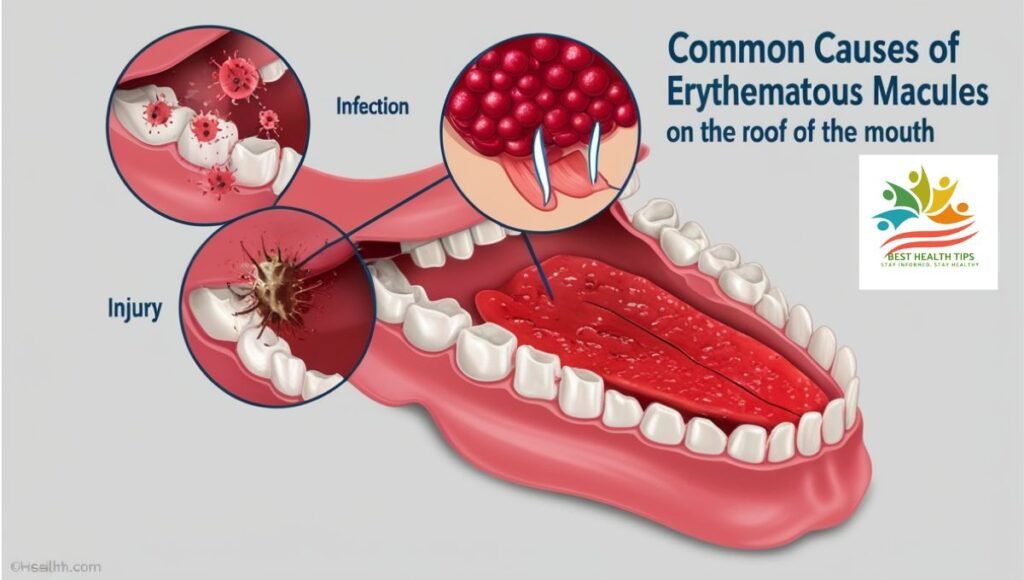 Red Splotches on Top of Mouth