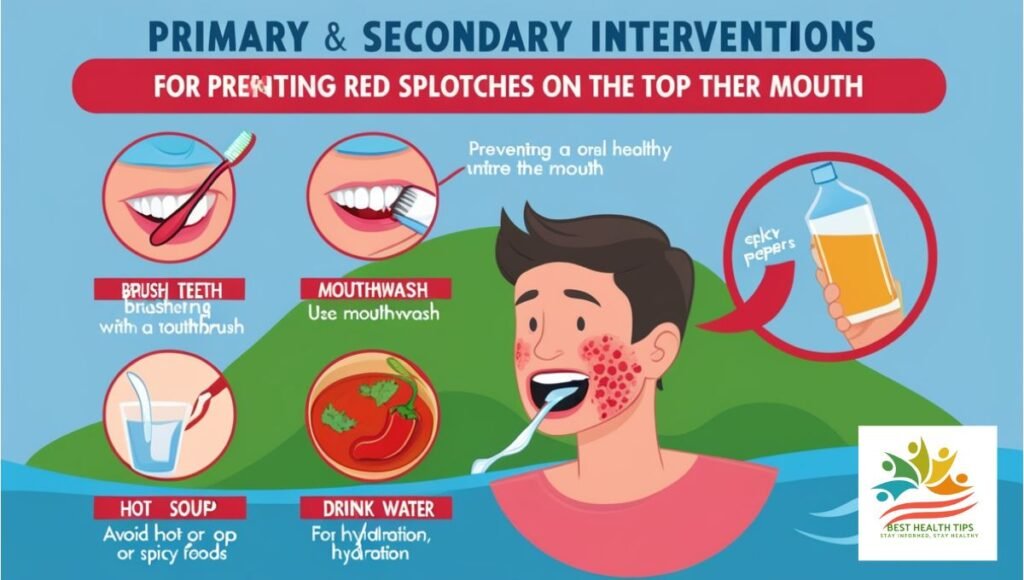 Red Splotches on Top of Mouth