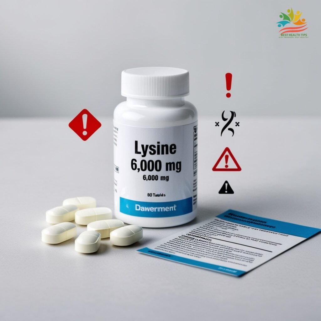 Safety and Possible Side Effects of High-Dose Lysine (6,000 mg)