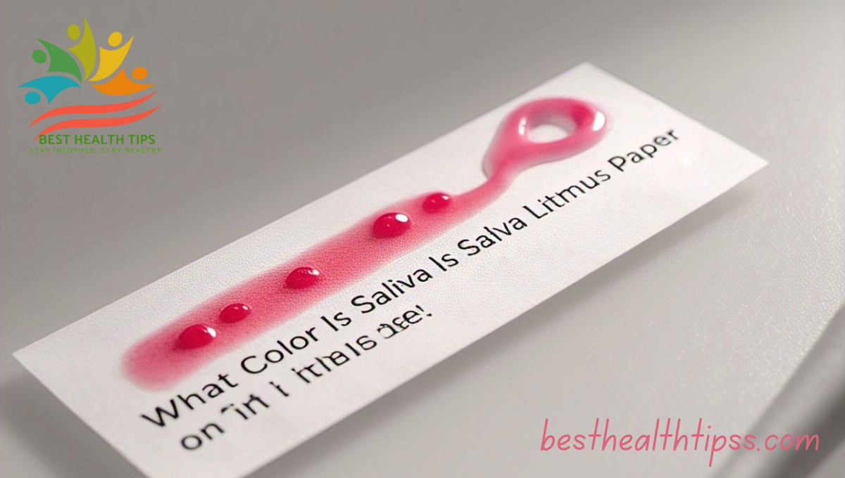 What Color Is Saliva On Litmus Paper