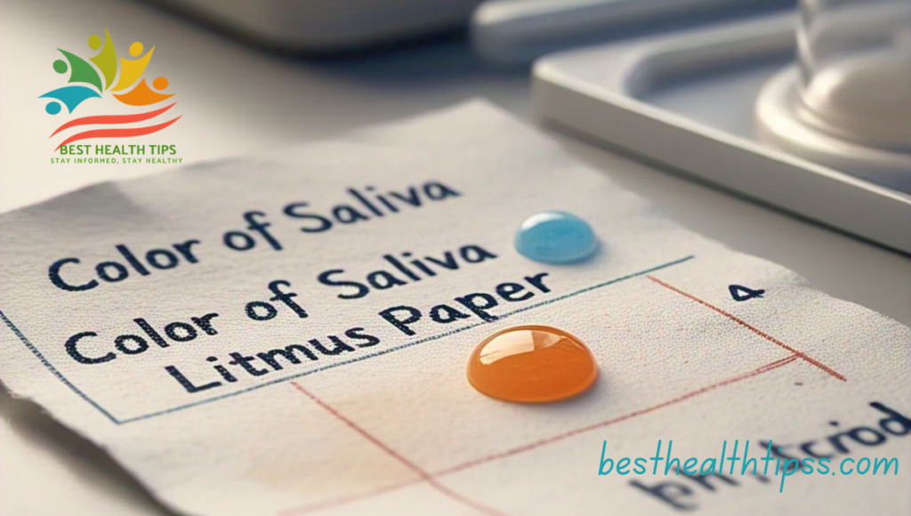 Color of Saliva on Litmus Paper